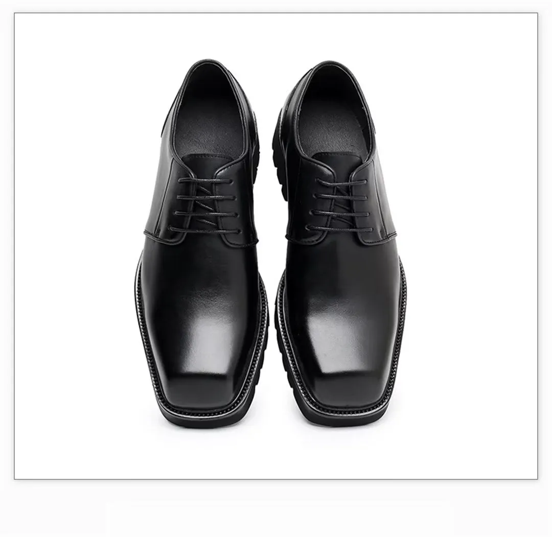 Sophisticated Square-Toe Men's Dress Shoes