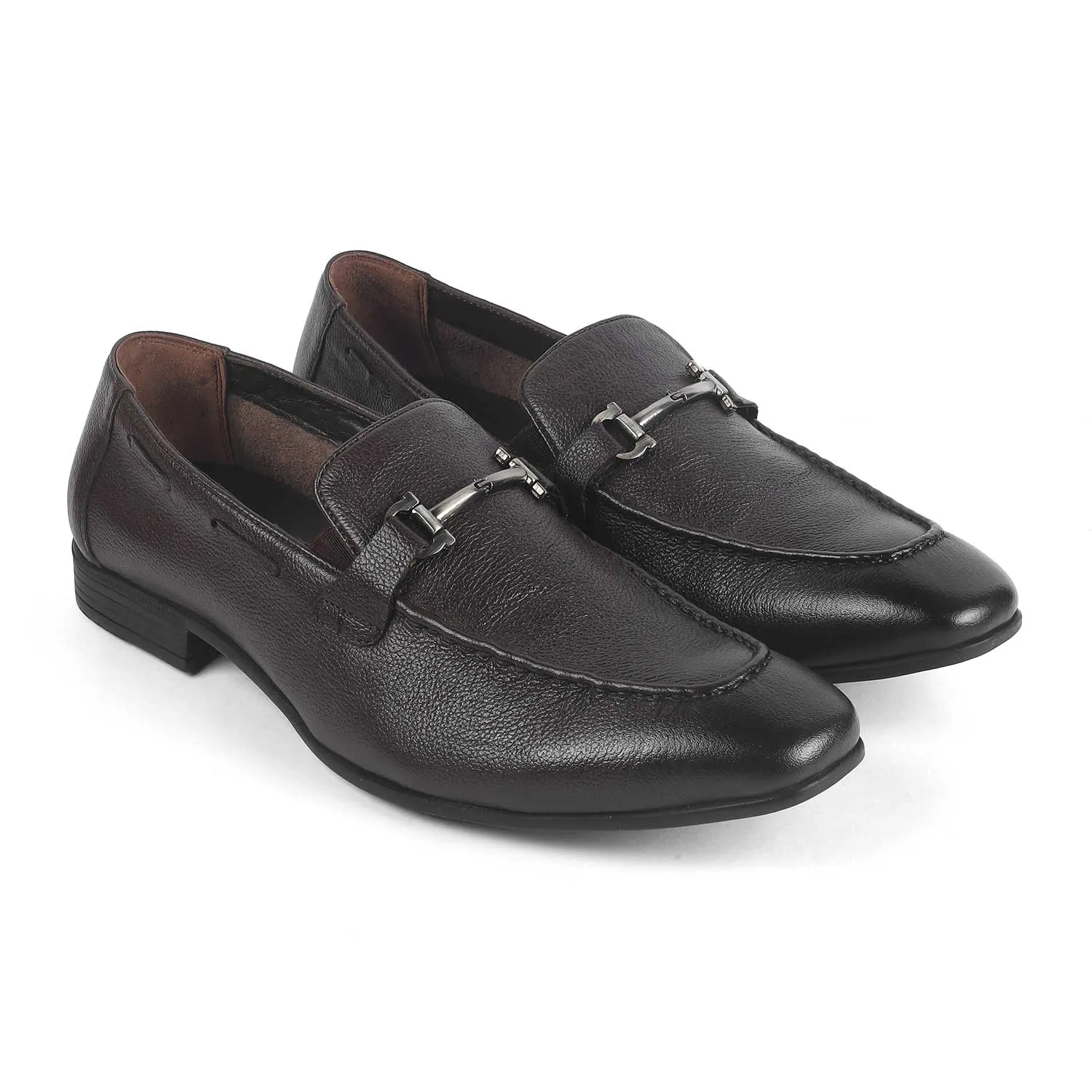 Tresmode Obaa Brown Men's Leather Loafers